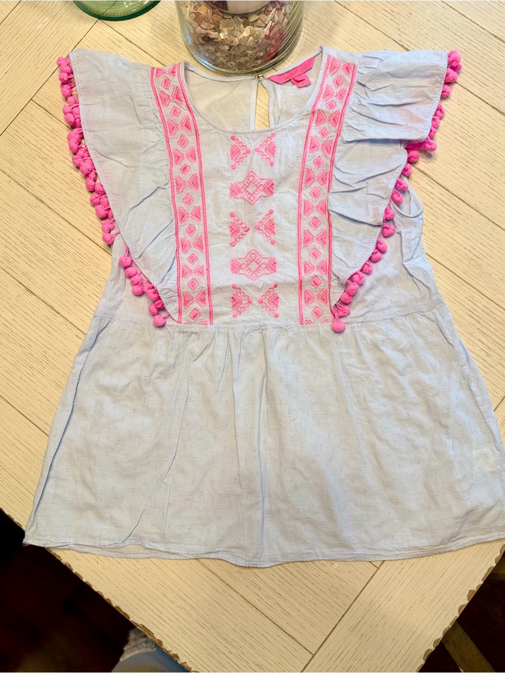 Lilly Pulitzer raquelle top - bluebell blue | EUC small